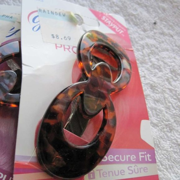 Goody Anissa Plastic Stay Put Slideproof Secure Fit Hold Ring Bow Hair Barrette - Picture 13 of 16